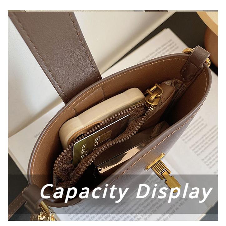 IELGY Women's High-end Mobile Phone Bag Frosted Shoulder Crossbody Bag