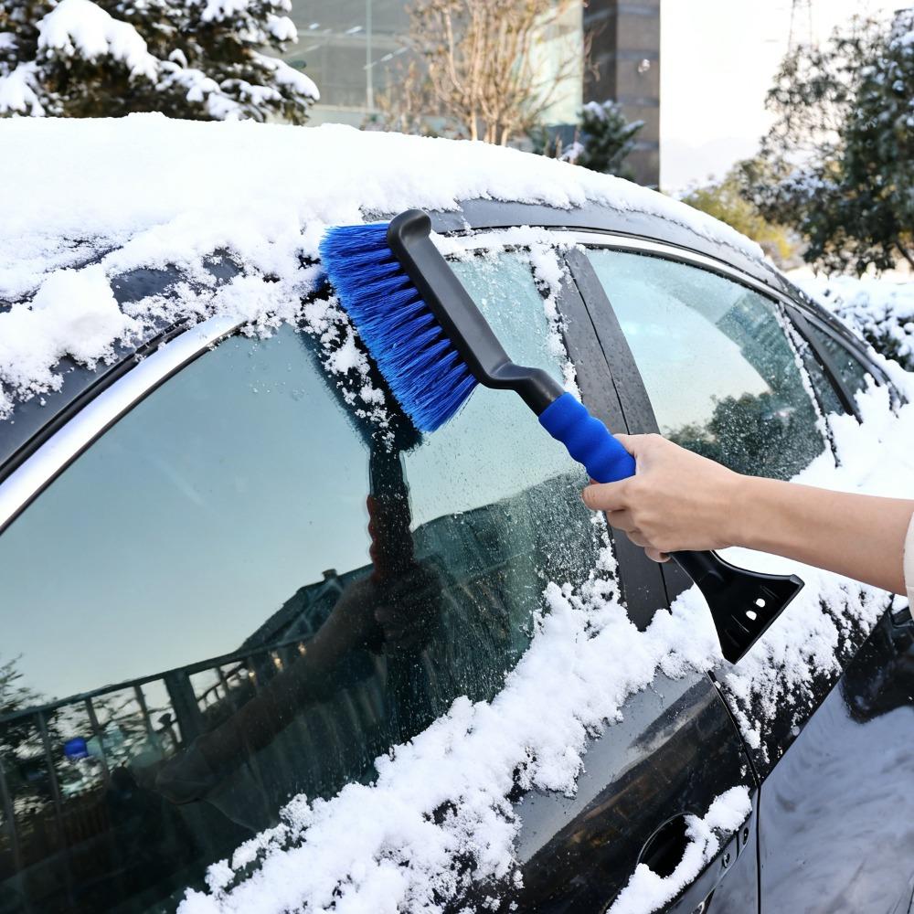 Ice Scrapers for Car Windshield 2 In 1 Snow Scraper and Brush Ergonomic Foam Grip Snow Cleaner for Car Window Ice Scraper 43cm