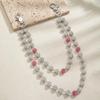 European & American Fashion Rhinestone Waist Chain - Hip Hop Punk Style Jeans Chain In Red & Black, Versatile Decorative Accessory for Women