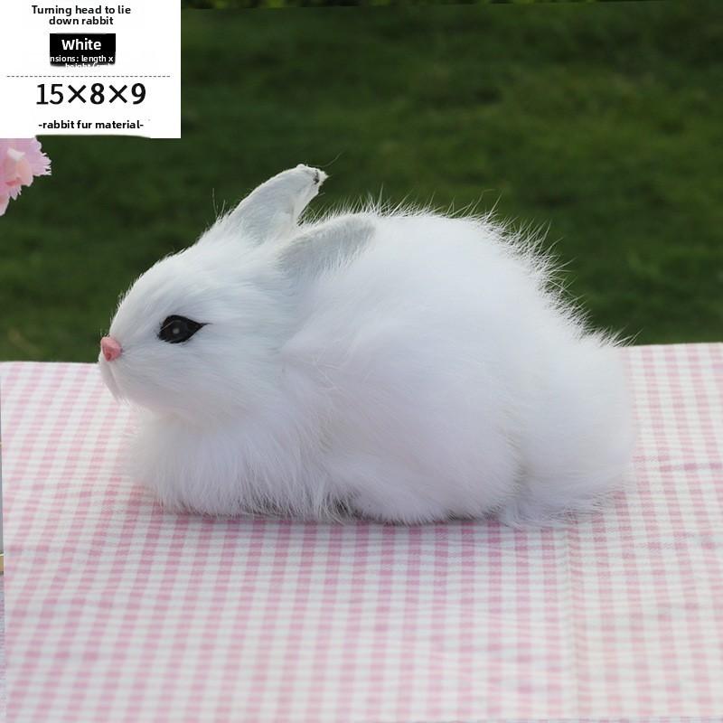 Farmhouse Plush Bunny Toy With Handcrafted Design For Home Decor And Photography Props