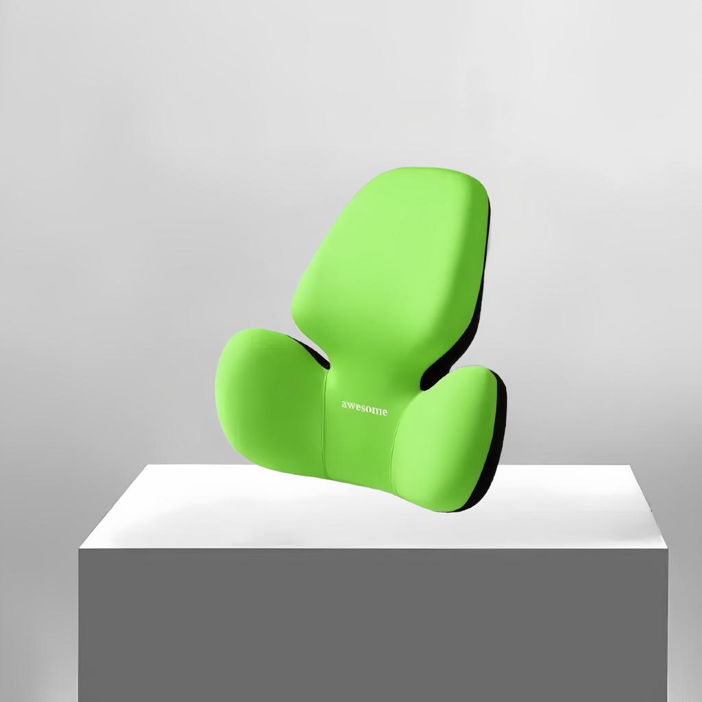 Car Headrest Relieves Neck Pain Headrest Seat Lumbar Cushion Removable Pillowcase Helps Relieve Fatigue Lumbar Support Cushion