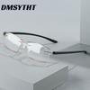 Fashion Rimless Anti Blue Light Diamond Edge Trimming Reading Glasses Men Women High Definition Presbyopia Eyeglasses