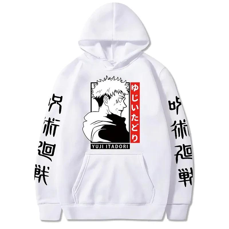 Anime Jujutsu Kaisen Ryomen Sukuna Hoodies Men Manga Print Long Sleeve Harajuku Unisex Hoodie Pullovers Tops