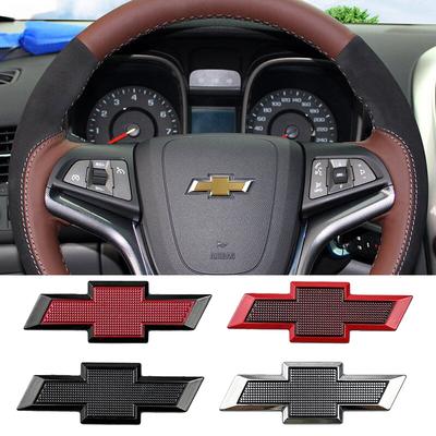 5.7cm Alloy Car Steering Wheel Center Sticker Emblem for Aveo Cruze Malibu Captiva Optra Trax Lacetti Sail Silverado