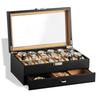 Additional Velutinous Lined Watch Storage Case Secure Metal Grip Plan For Jewelry Display And Travel