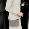 2024 New Women's Bag Versatile Rhinestone Bag Diamond Chain Small Bag Premium Textured Change Bag Shoulder Crossbody Small Square