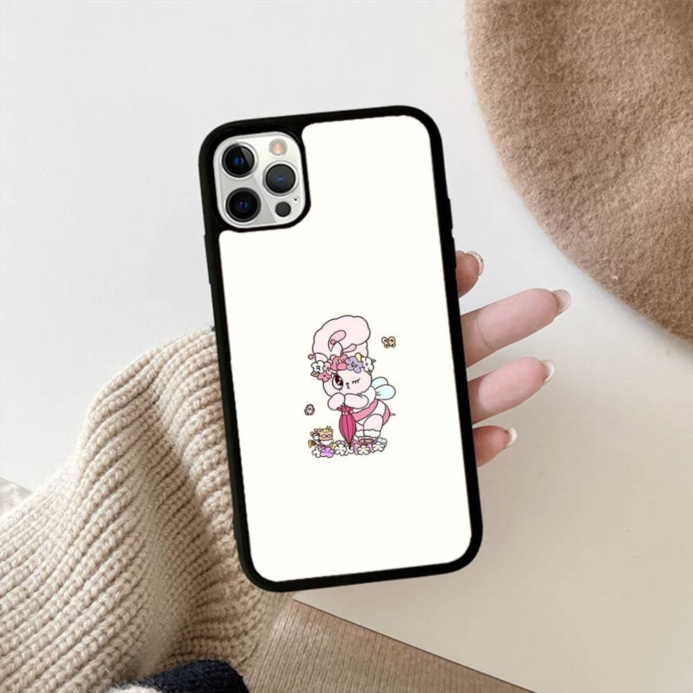 Cute E-EstherS Bunny Rabbit For Iphone 17 Air 16 15 14 13 12 11 Pro Max TPU+PC Plus Shockproof Back Phone Cover