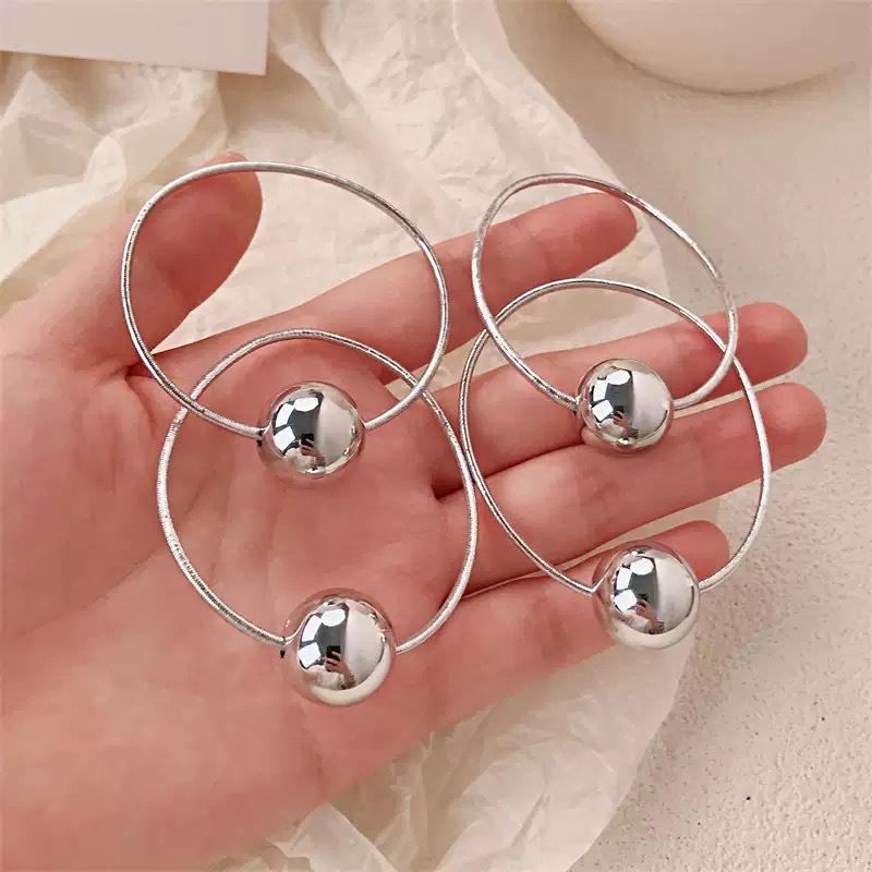 1/4 PCS Headwear Elegant Ball Designs High-End Headbands Korean Style Hair Rings Ultra-Bright Hairpins Simple Gold/Silver Headrope