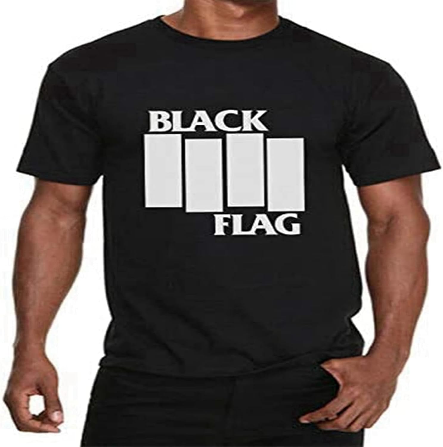 Men s Black Flag Rock Band T-Shirt Unisex Music Punk Rock Band Black Flag T-Shirt L