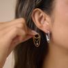 Youthway Minimalist Chains Tassel Zircon Drop Earrings For Women 18K Gold Plated Stainless Steel Earrings Fashion Jewelry Gift