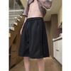 Men's Black Button Decor Loose Casual Streetwear Daily Summer Cargo Shorts