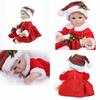 Charming Vinyl Silicone 16'' Lifelike Reborn Doll Baby With Festive Christmas Outfit