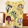 Anime K-Keroro G-Gunso Throw Flannel Throw Blanket, Lightweight Cozy, Durable Washable cute Cool