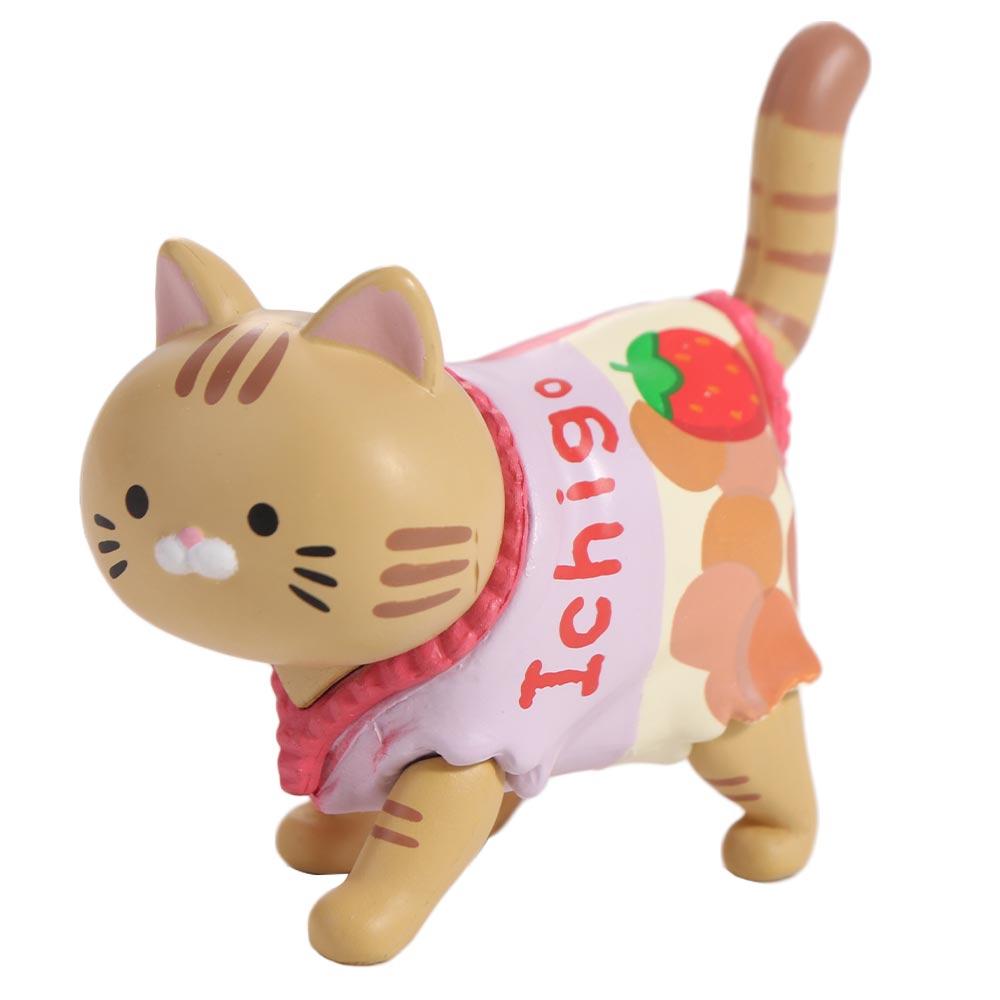 Walking Animal Cat Model Doll Toys PVC Mini Cat Ornaments Cute Snack Cat Figure Toys  Holiday Gift