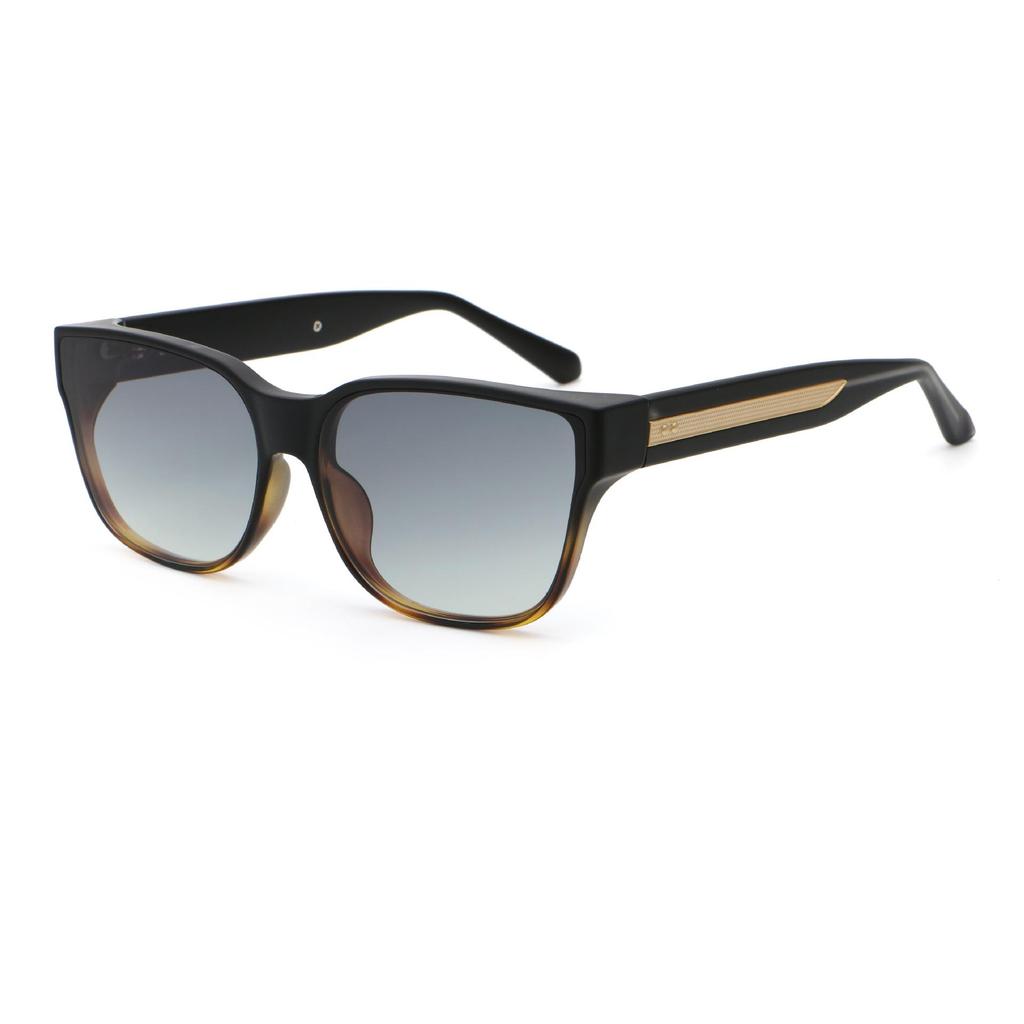 Korean Style Square Frame Sunglasses: Wood Grain Design, UV Protection for Women, Model 8892