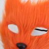 Foxes Costumes Cosplay Foxes Mask Cats Half Face Mask Foxes Tail Set Halloween Animal Fancy Costume Accessories Kit