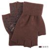 New Half-finger Gloves for Men and Women To Keep Warm In Autumn and Winter, Knitted Wool, Half-cut Leaking Fingers, Cold-proof, Thickened and Warm