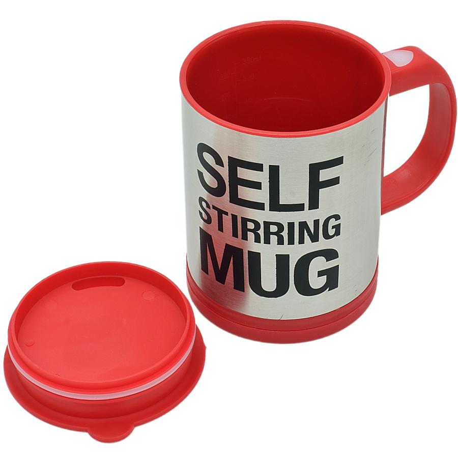 Thermal Self-Stirring Coffee/Tea Mug Red 350Ml