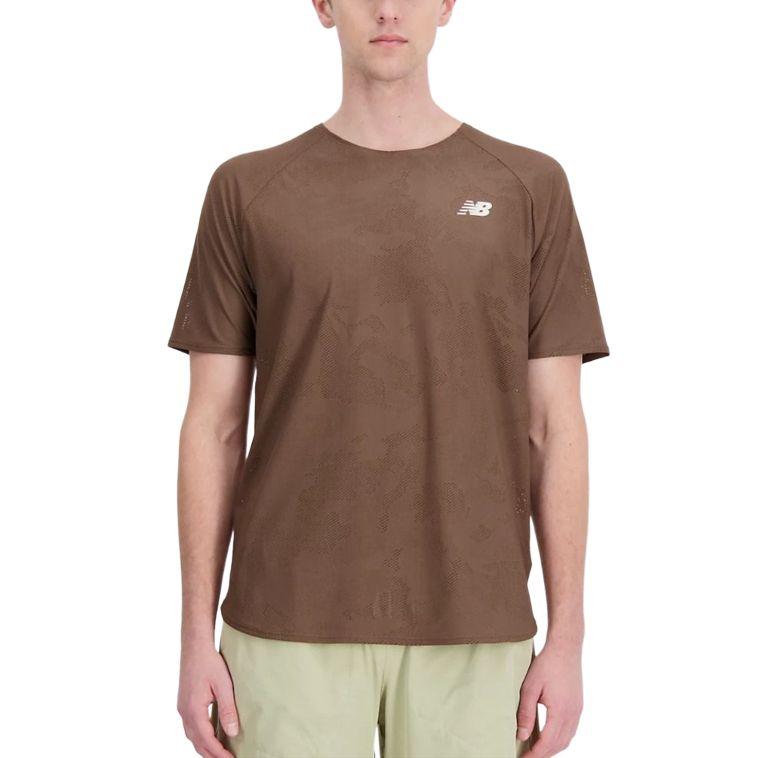 New Balance T Shirt Men s Brown MT33281-DUO S