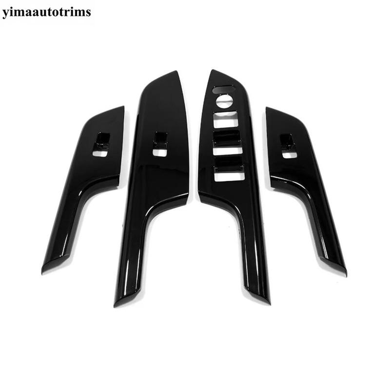 Auto Armlehne Tür Fenster Glas Heber Schalter Panel Abdeckung Zierleiste Für Honda CRV CR-V 2012 2013 2014 2015 2016 Kohlefaser Zubehör