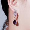 E0271 Angel Wings, Color Zircon Water Drop Earrings Needles High-End Banquet Women'S Accessories