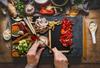 GLASS PLATE CUTTING BOARD 52x30 KITCHEN
