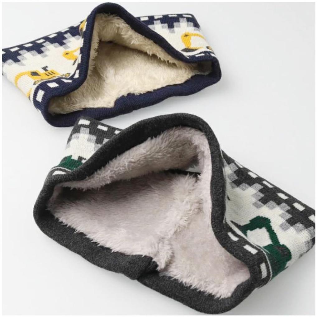 Kiejun Boa Knit Snood Neck Windproof and Warm for Work Vehicles and Construction for Boys Kids' Warmer, Equipment, (G Gray)