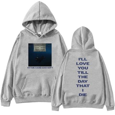 Billie Hit Me Hard and Soft Tour Hoodie Harajuku Streetwear Kawaii Women Sweatshirts  Women Pullovers