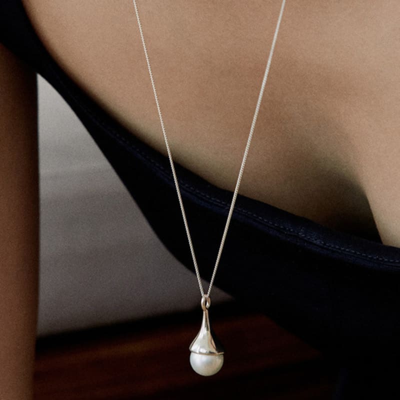 etrive Pearl Drop Necklace