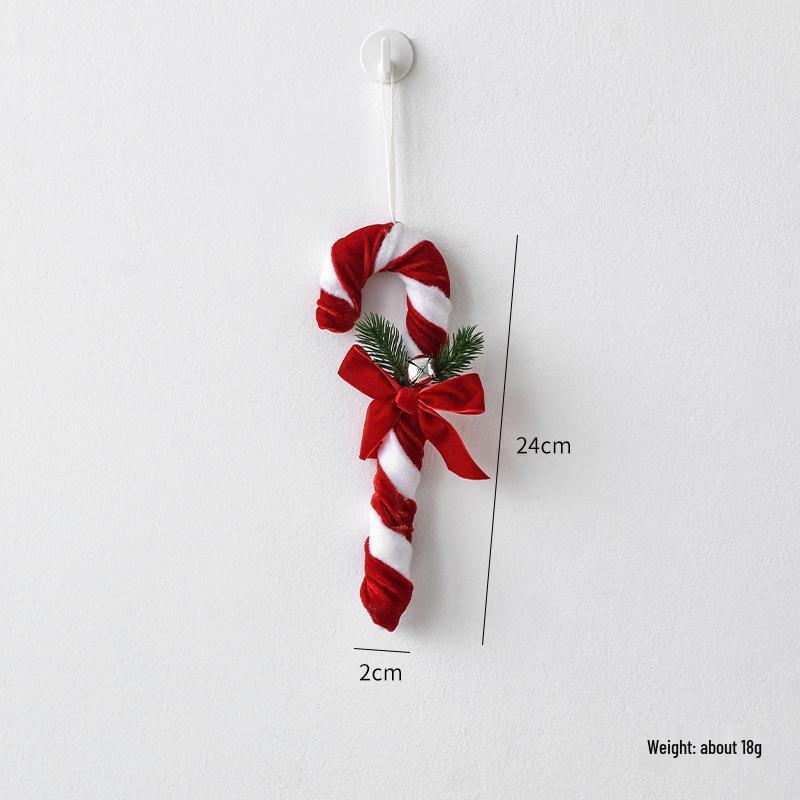 NUCHI Velvet Christmas Hat & Candy Ball Snowman Figurine Tree Ornament