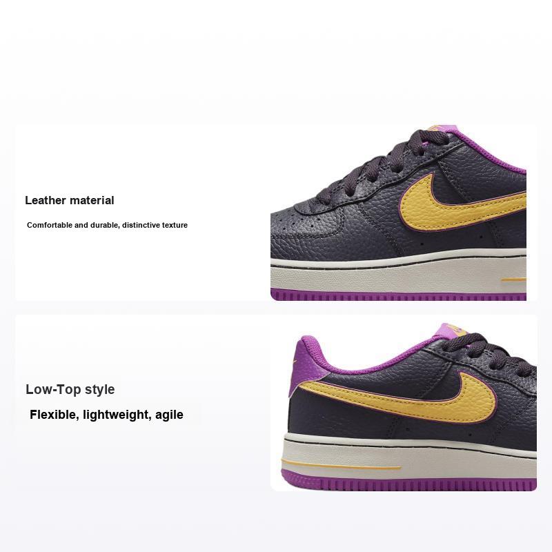 Nike Tênis Infantil Air Force 1 GS Lakers Alternativo Roxo Cave-Roxo Claro-Osso Claro DX5805-500