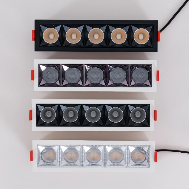 LED Strip Lights for Ceiling: Embedded Grille Spotlights for Hallway, Corridor, and Living Room