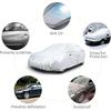Basics Silver Weatherproof Car Cover - 150D Oxford, Sedans Up To 200"