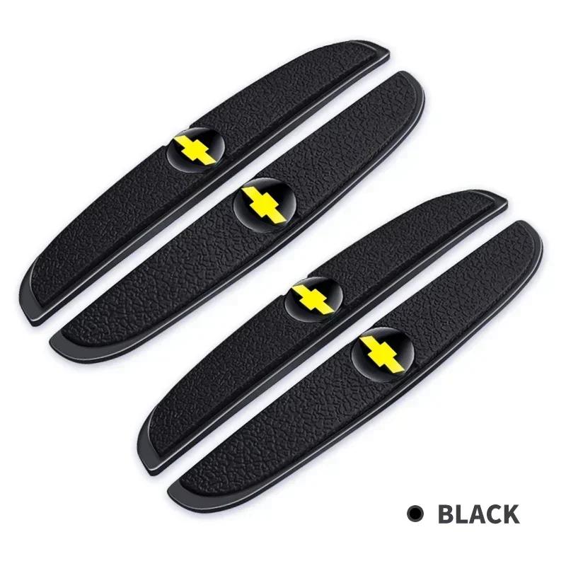 4pcs Rubber Bumper Strip Car Door Anti-Collision Emblem Sticker For Chevrolet Spark Captiva Cruze Tracker Orlando Trax Epica