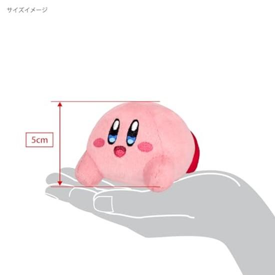 Sanei Boeki Kirby plush toy featuring Waddle Dee measuring W6D7.5H5cm.