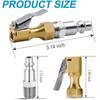 Brass Construction Quick Connector Quick Connect Tire Inflator Adapter  Car Tire Inflation