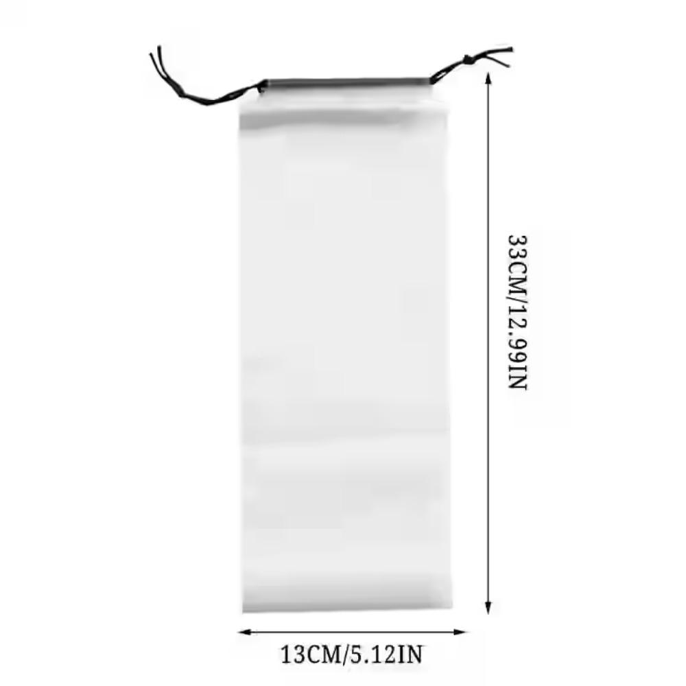 

5 шт. Сумка для хранения зонта Водонепроницаемая Складная – Многоразовая, Полупрозрачная с кулиской, Чехол для мокрого зонта для путешествий 5pcs прозрачный