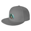 Fashion Santa Claus under the tree Flat Brim Sun Hat  Fine WorkUnisexship Unisex Hat