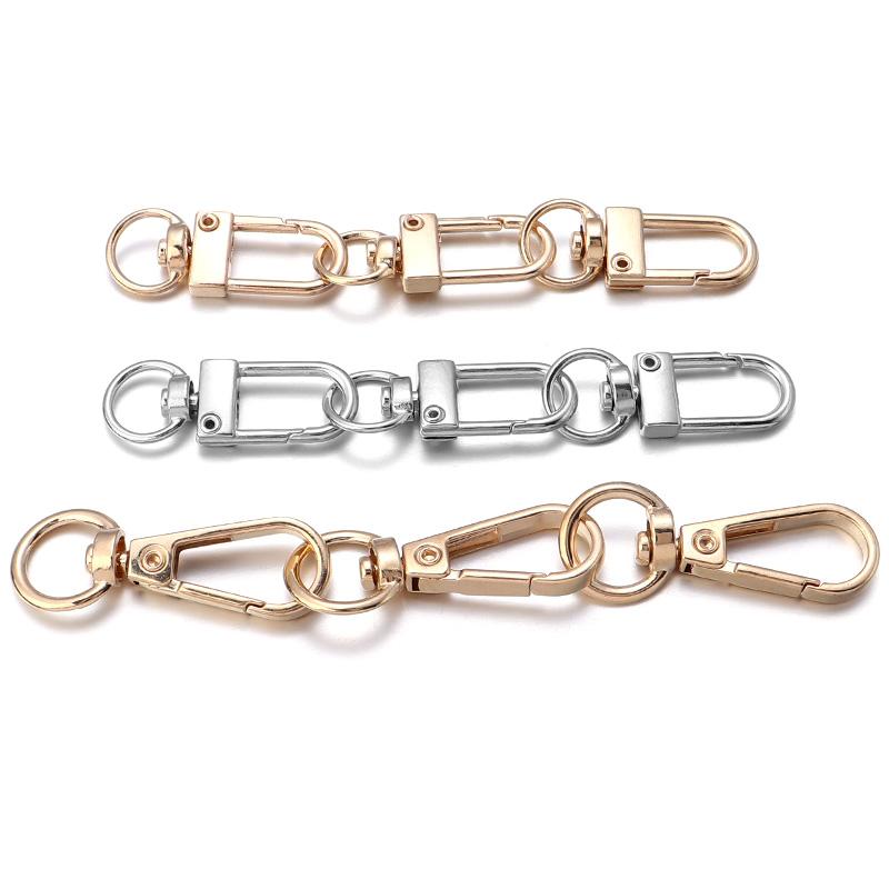 5-10pcs/Lot Lobster Clasp Hooks Spring Buckles Dog Chain Snap Hook Key Ring Swivel Connector Carabiner Handbag Belt Strap Clasp