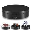 L'QECTED Electric Rotating Platform 360° Turntable Diameter 13.8cm Load 3kg Adjustable Direction Low Noise Black