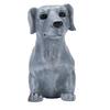 Dog Sculpture Resin Vivid Details Cute Dog Statue Animal Figurine for Bedroom Garden