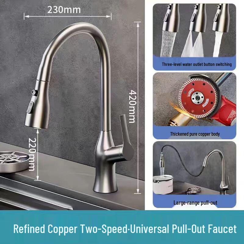 

Кухонный выдвижной смеситель Yuzhuxun