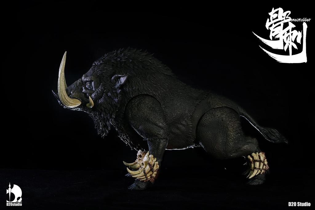 D20studio Battle Bo Knochen Sashimi Schuppe bemalt bewegliche Figur [Schwarz] 1/12 PVC&ABS