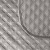 VELVI Bedspread 170x210cm - modern cool gray with a geometric pattern