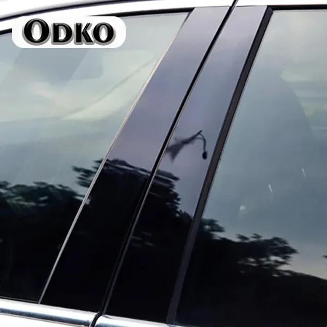 6Pcs Set Gloss Black Pillar Posts Window Decoration Cover Door Side Trim Sticker Fit for Chrysler 300/300C 2005-2010