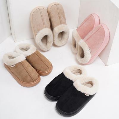 Cross-border Foreign Trade New Wholesale Mao Mao Slippers Home Non-slip Warm Cotton Mop Winter Women's Thickened Velvet Cotton Slippers