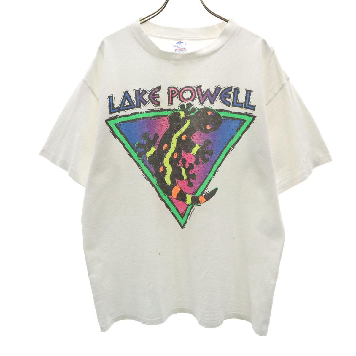 

H.L.MILLER 90s Made in USA Old Short sleeve T-shirt L White Men s Used