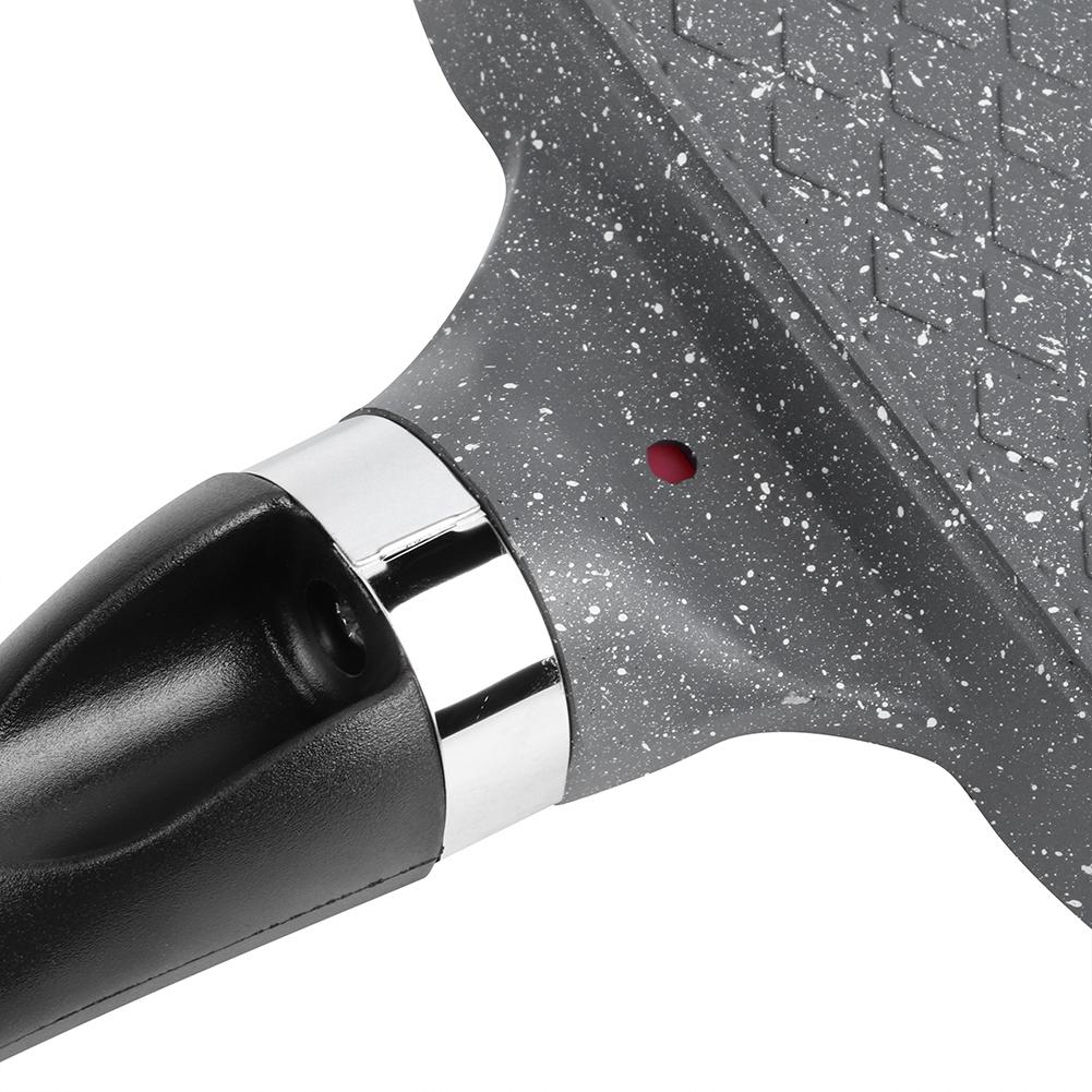 Kitchen Breakfast Pancake Cooking Pan Aluminum Frying Pan Mold for Egg Hamburger with Handle(Open