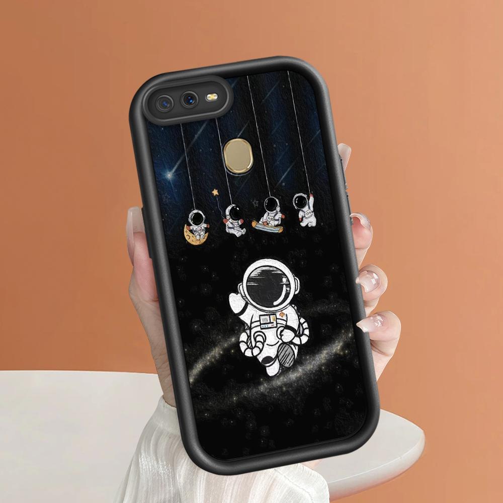 Weiche Silikon-Quadratleitern-Cartoon-Muster Vollständiger Kameraschutz Stoßfeste Hülle für OPPO Reno Realme OnePlus