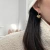 316L Stainless Steel Love Pendant Earrings for Women with Sweet Romantic Metal Earrings Are Hypoallergenic